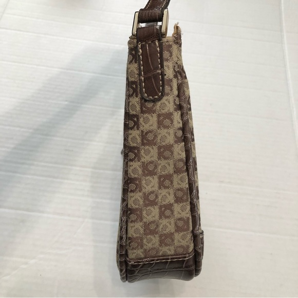 Liz Claiborne | Small Tan and Brown Shoulder Strap Purse - Picture 10 of 12